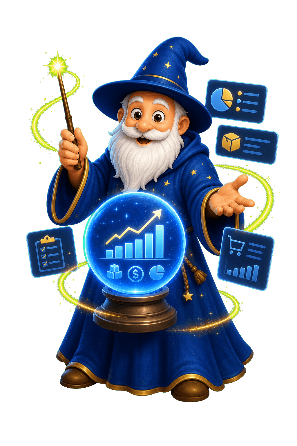 Wizard inventory analytics dashboard